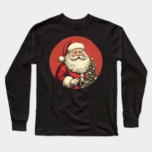 Vintage Santa Long Sleeve T-Shirt